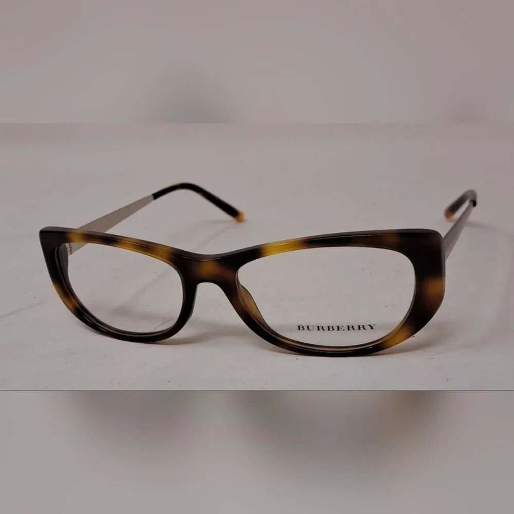 NWT Burberry Women's Frames Eye Glasses Havana Full Rim Italy B2168 51-16-135